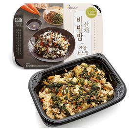 [SkyFarm] Vegetable Bibimbap (Soy Sauce) 4 Pack, 8 Pack-Wellness Food, Korean Food, Korean Traditional Cuisine, Diet Food, Vegetarian Diet-Made in Korea